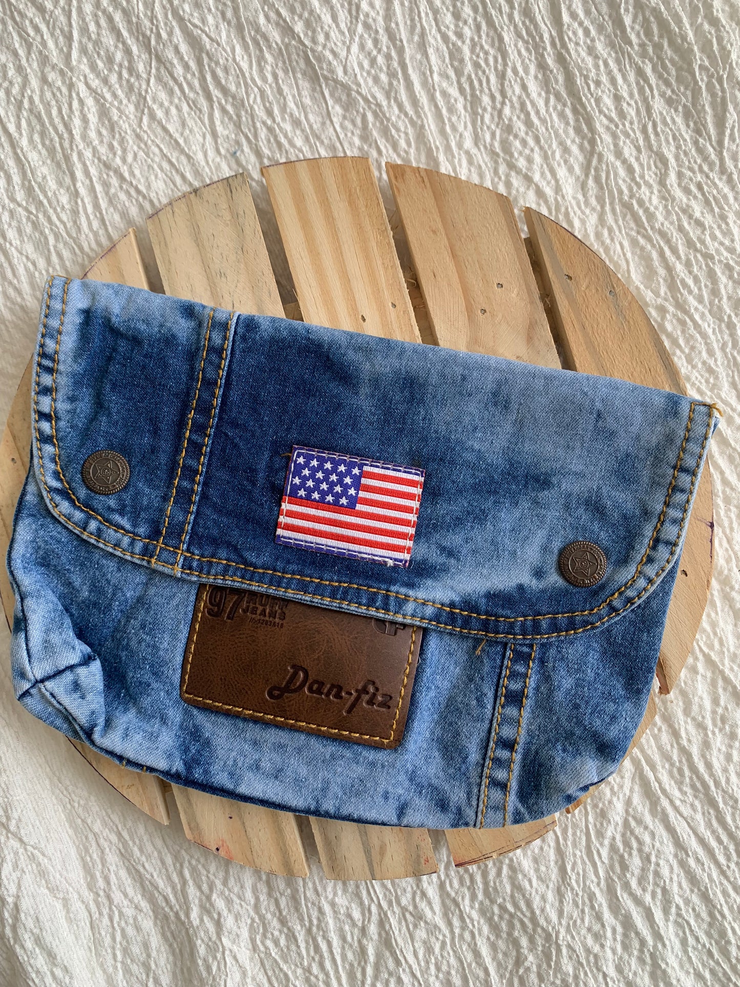 Denim blue pouch (big)