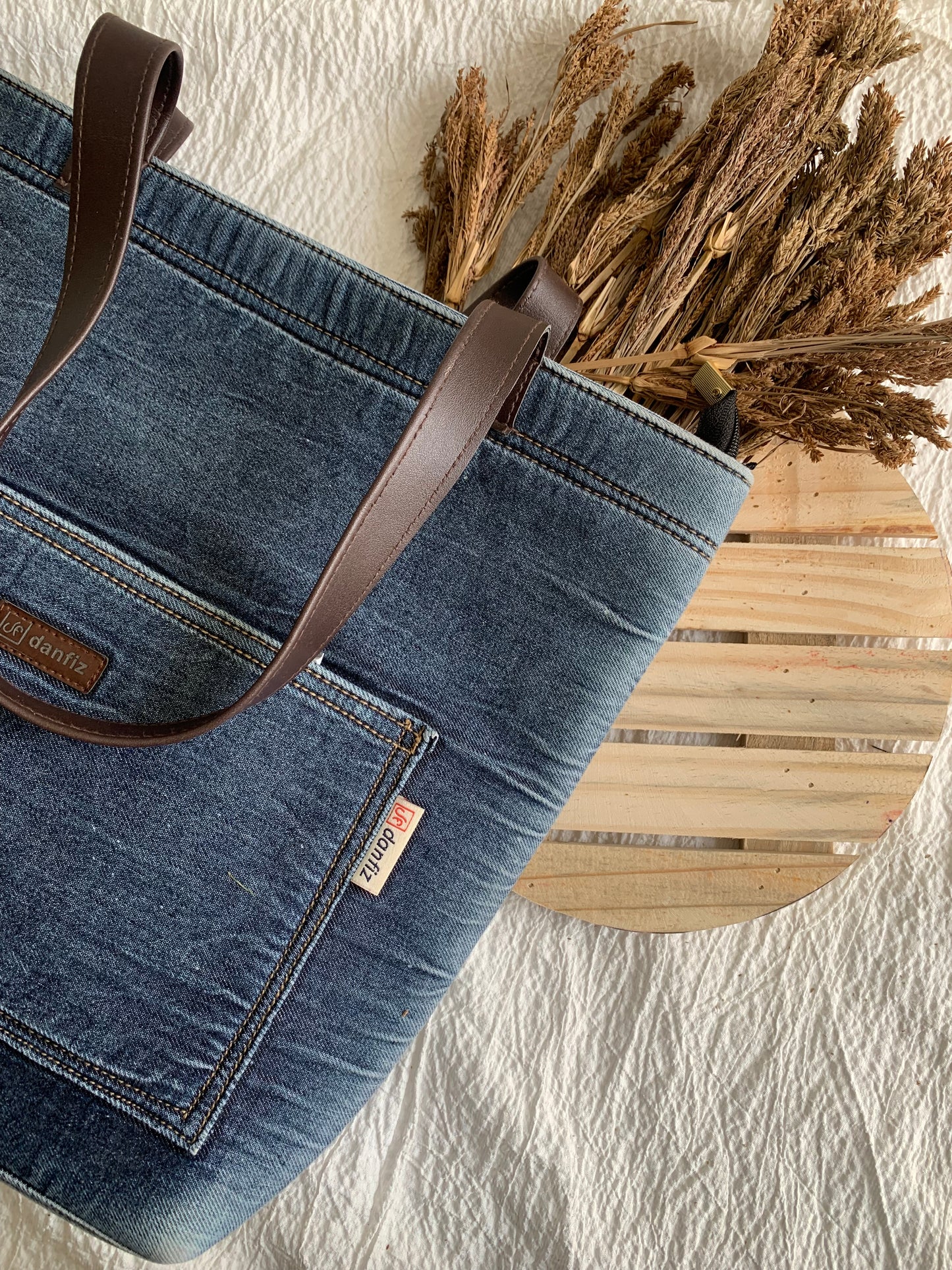 Denim Everyday tote(light shade)