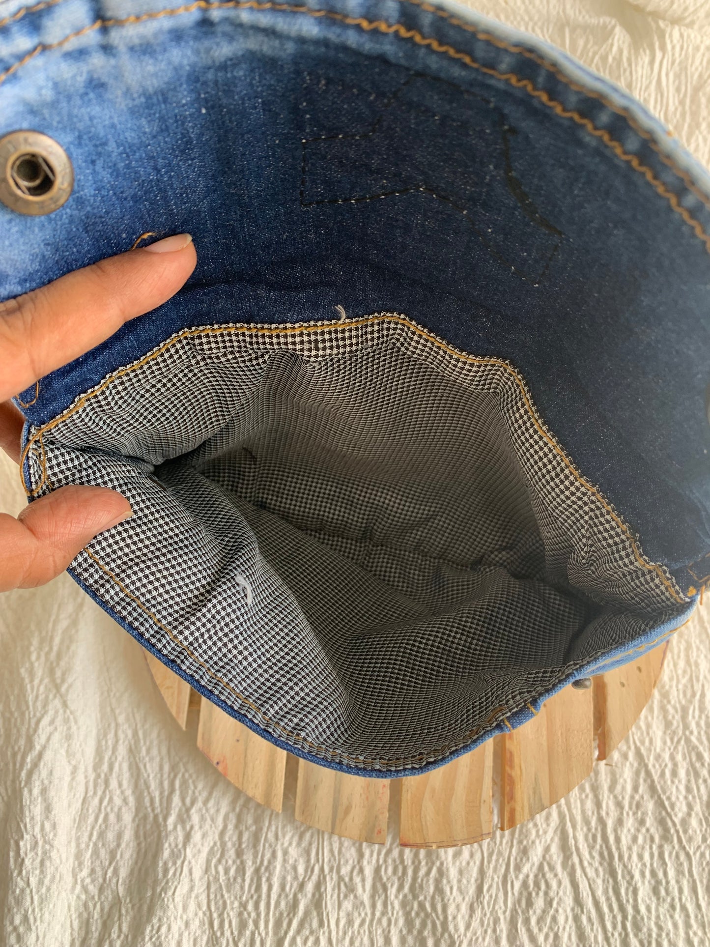 Denim blue pouch (big)