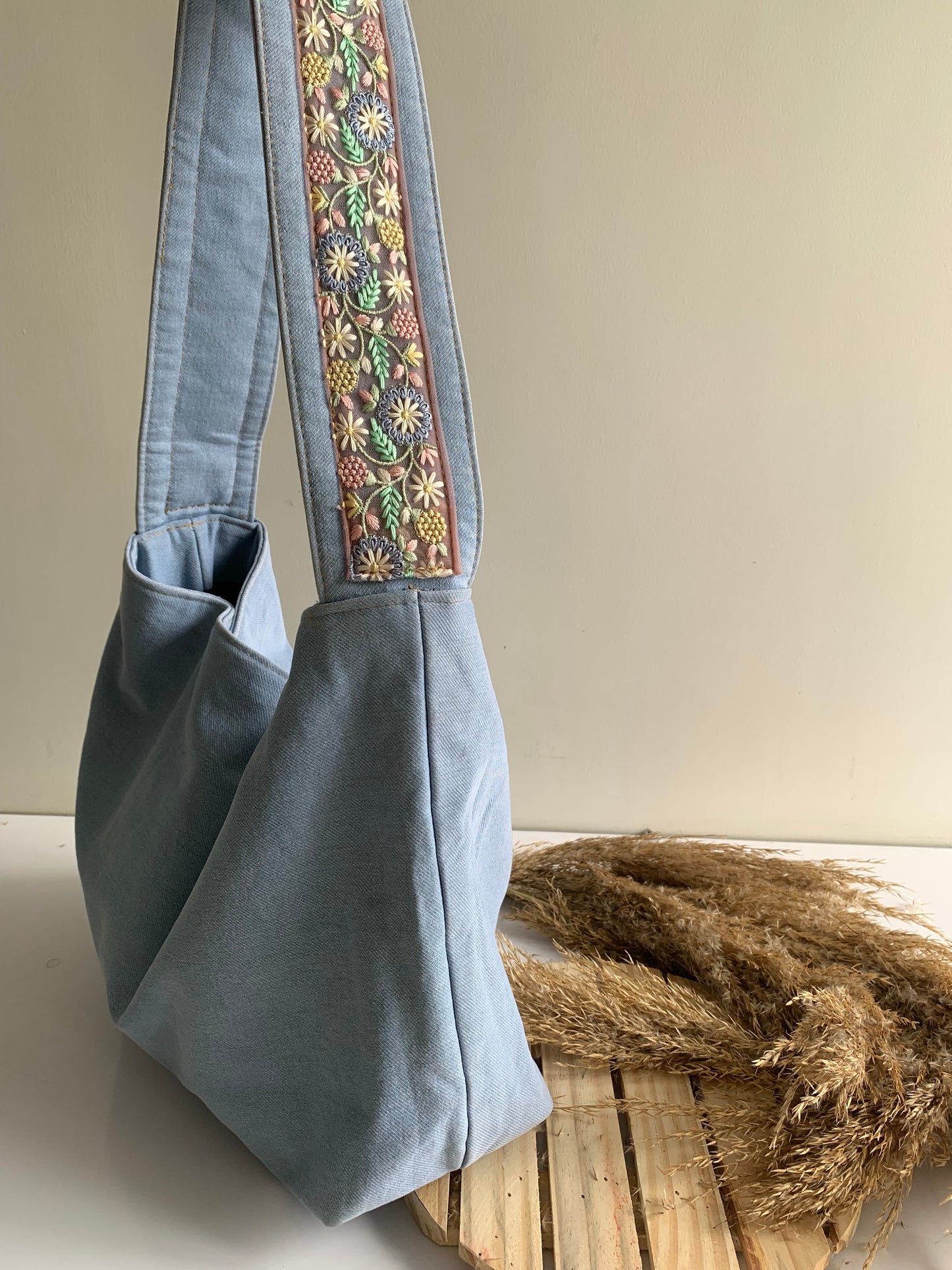 Denim Swift sack (pastel passion)