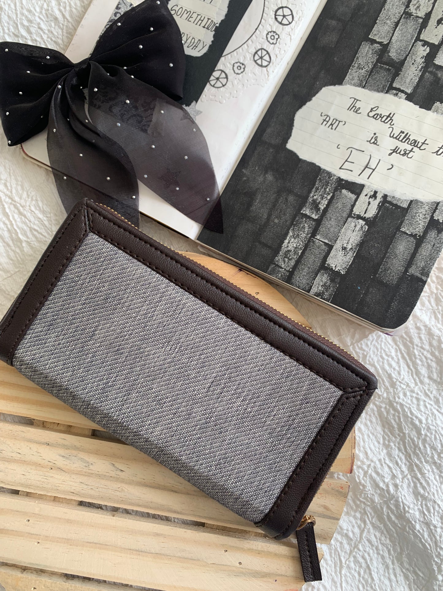 Denim wallet (grey)