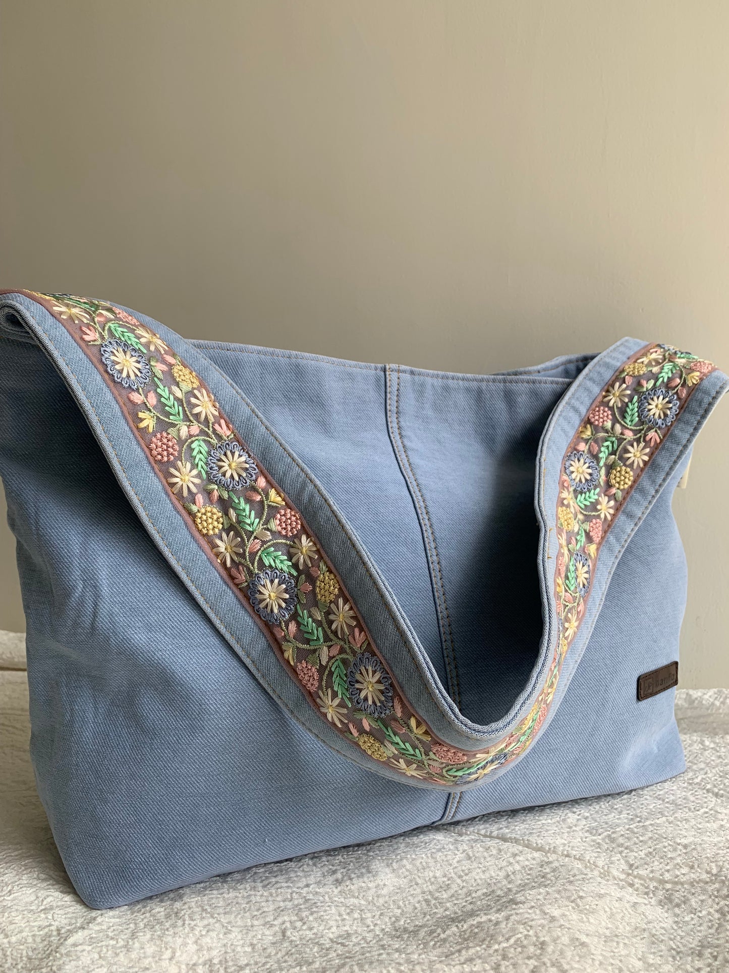 Denim Swift sack (pastel passion)