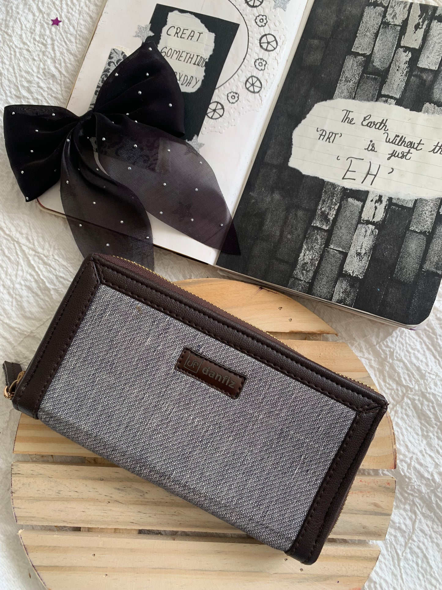 Denim wallet (grey)