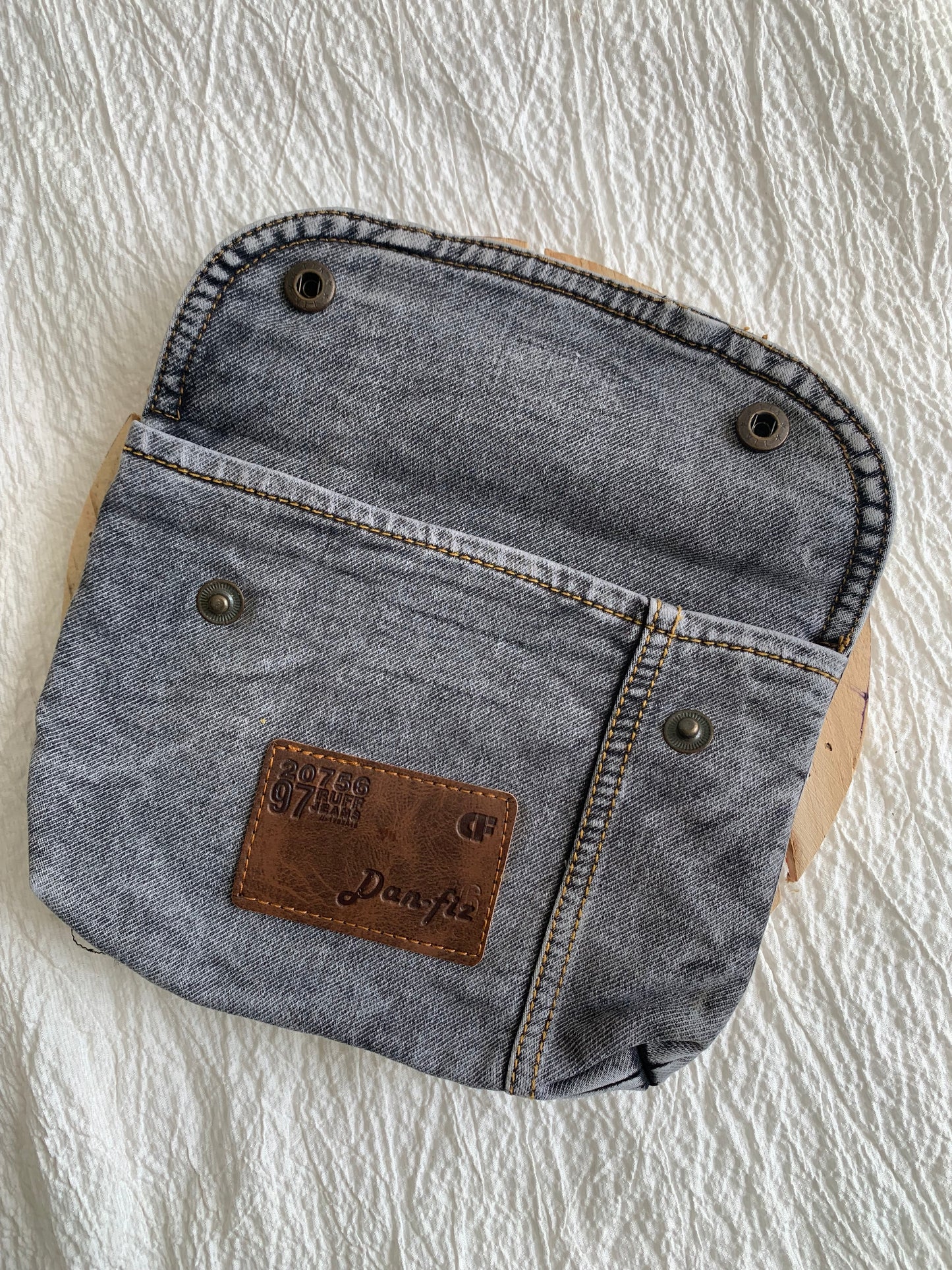 Denim pouch black (big)