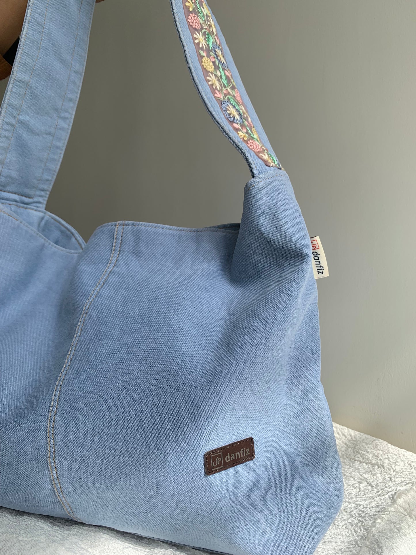 Denim Swift sack (pastel passion)