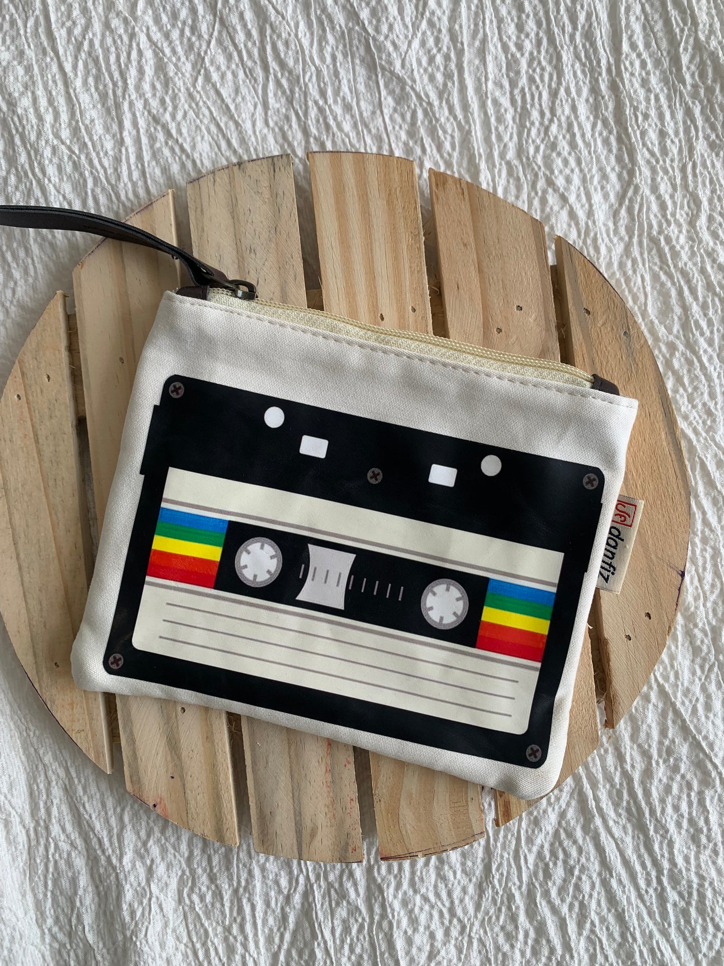 White cassette pouch