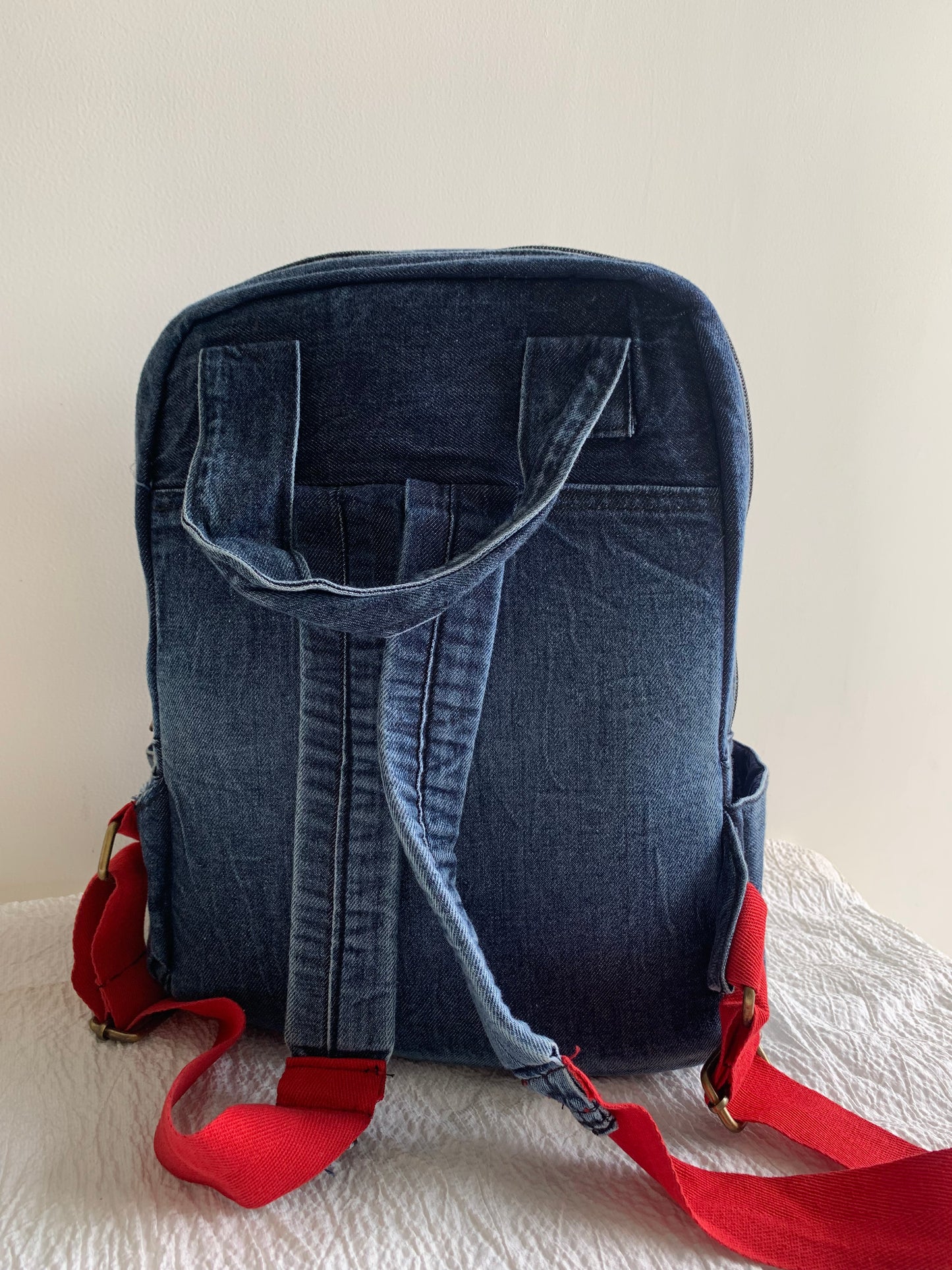 Denim back pack